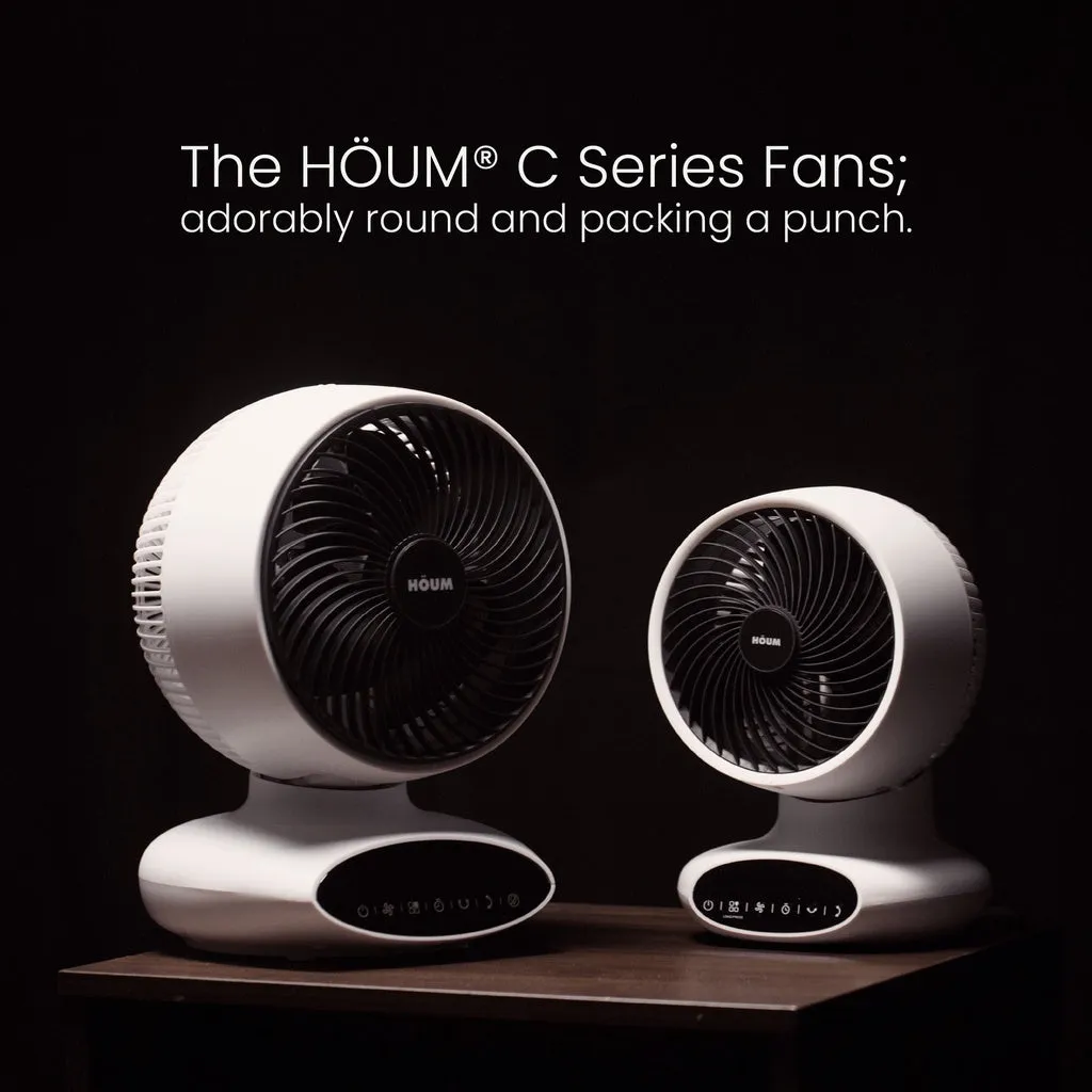 HOUM Air Circulator Fan C6 (6") / C8 (8") Table Desk Fan | 8 Hour Timer | 5 Fan Speed | Powerful