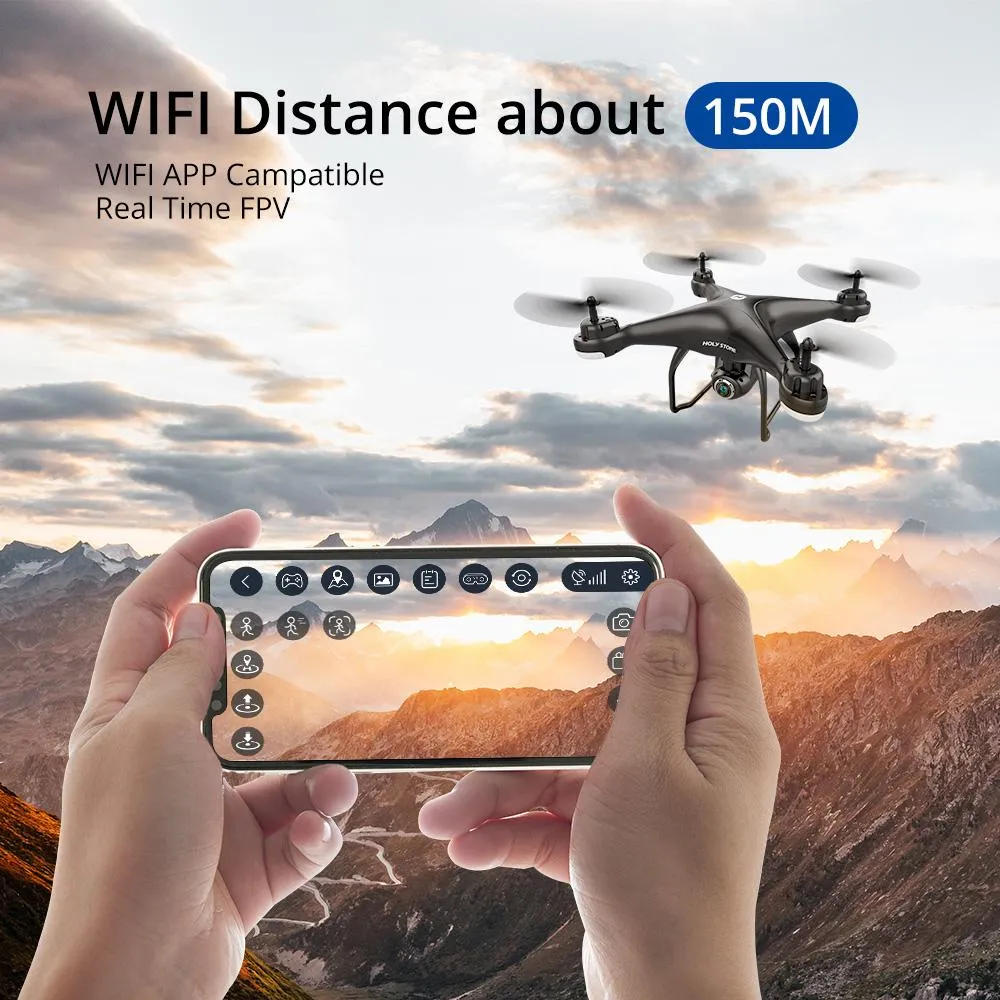 HS120D Drone 1080P 2K Full HD Camera Follow Me GPS FPV Remote Control Quadcopter