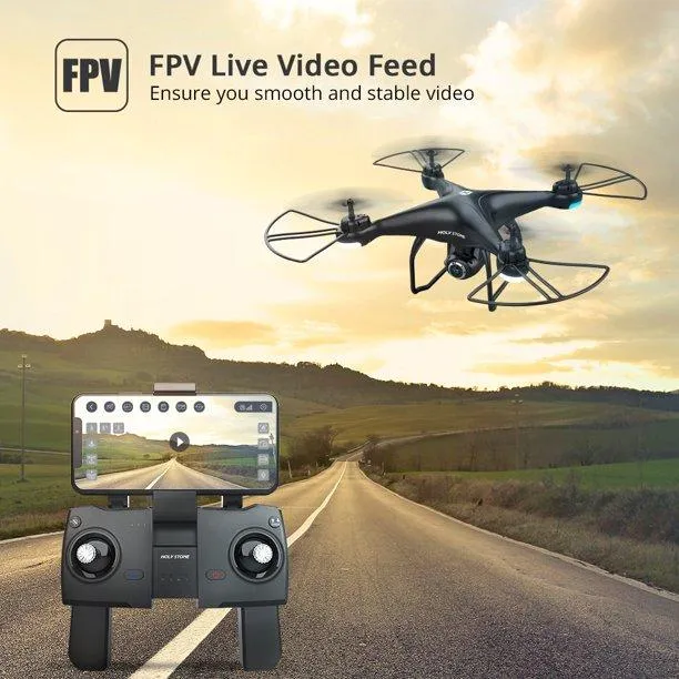 HS120D Drone 1080P 2K Full HD Camera Follow Me GPS FPV Remote Control Quadcopter