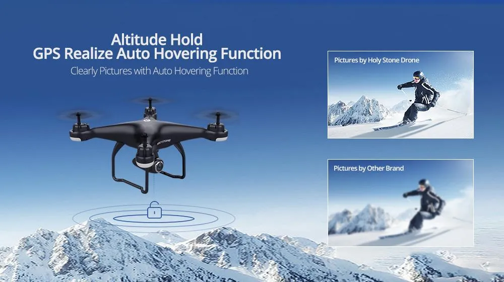 HS120D Drone 1080P 2K Full HD Camera Follow Me GPS FPV Remote Control Quadcopter