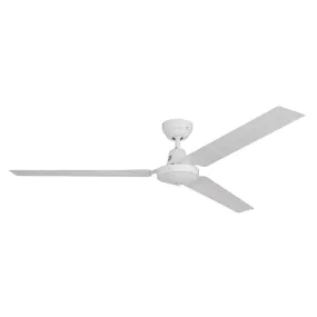 Industrial Ceiling Fan 3 Blades White