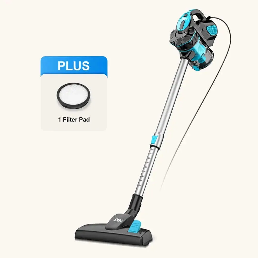 INSE I5 Corded Stick Vacuum 600W 18Kpa for Hardwood Floor Pet Hair