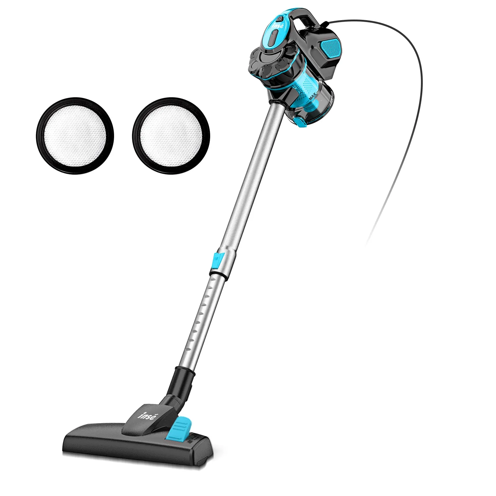 INSE I5 Corded Stick Vacuum 600W 18Kpa for Hardwood Floor Pet Hair