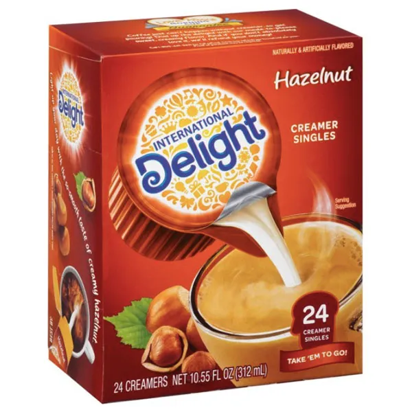 International Delight Hazelnut Coffee Creamers, 24 Count