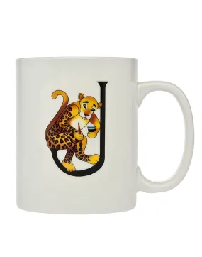 Jaguar Letter J 18 Oz Mug