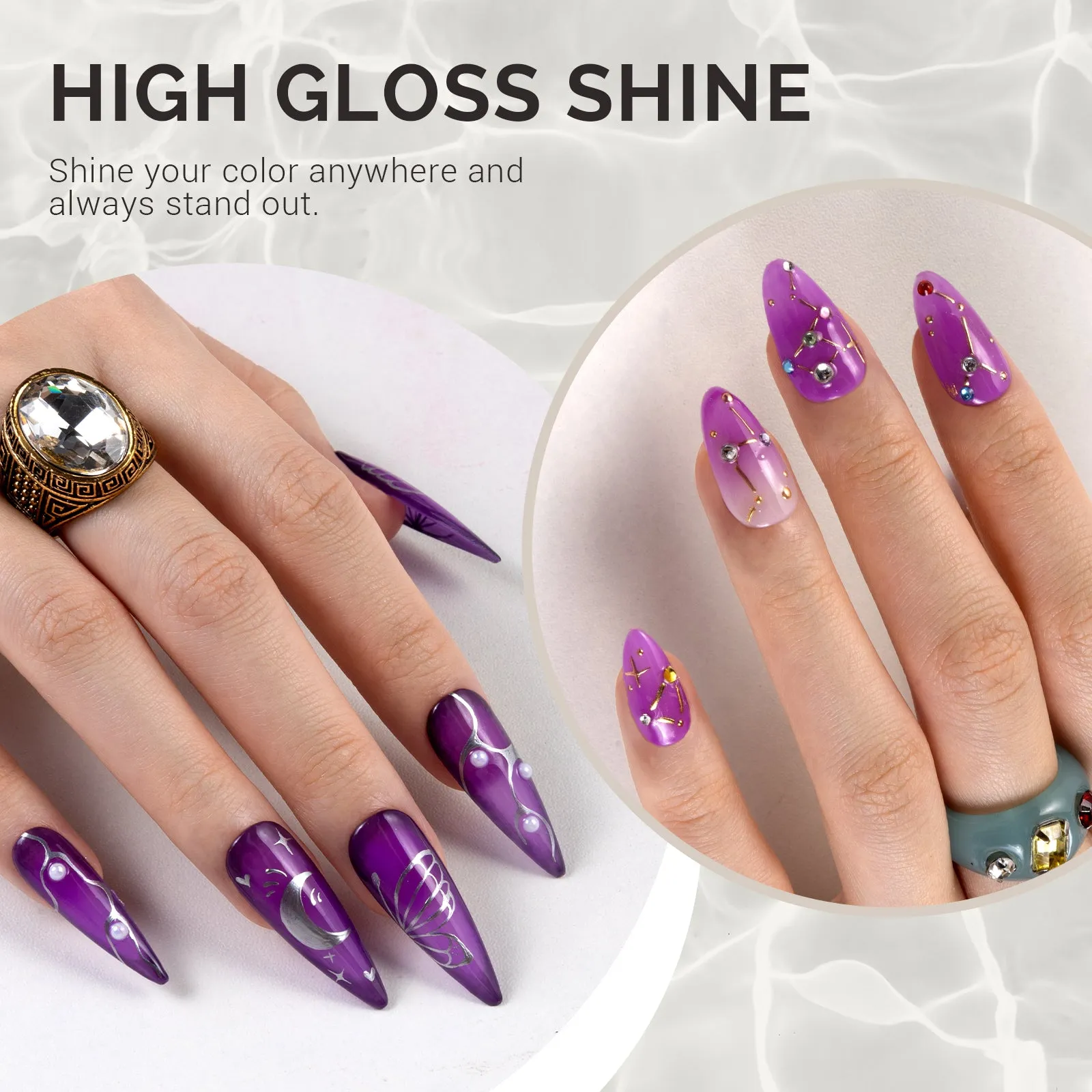 Jeweliver Jelly Gel Polish 15ml - Purple Amethyst - JIG19