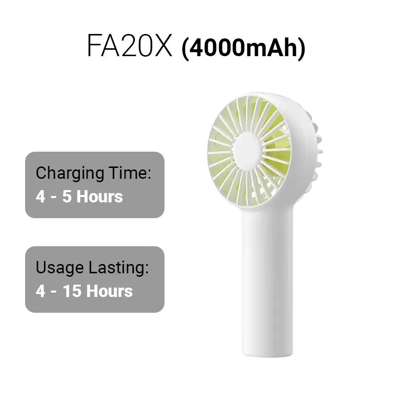 JISULIFE FA20X Mini Handheld Fast Charging Pocket Fan