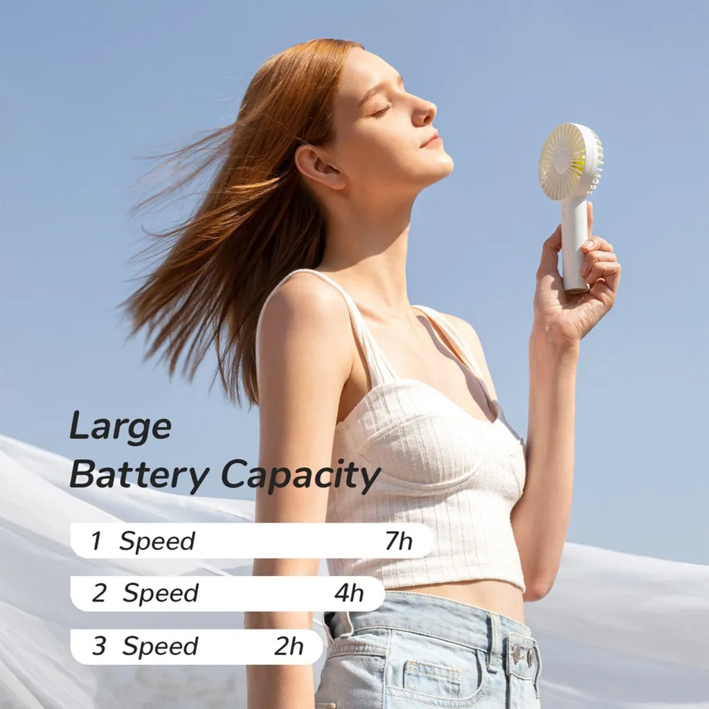 JISULIFE FA20X Mini Handheld Fast Charging Pocket Fan