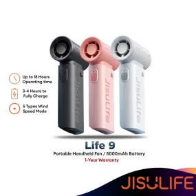 Jisulife Life 9 Portable Handheld Fan Life 9 5000mAh