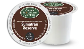 K-CUP/ Coffee/ Sumatran Reserve Fair Trade Organic/ Box of 24