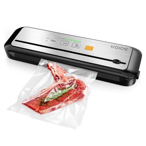 KOIOS Vacuum Sealer Machine, 86Kpa Automatic Vacuum Air food sealer/Built-in Cutter Starter Kit