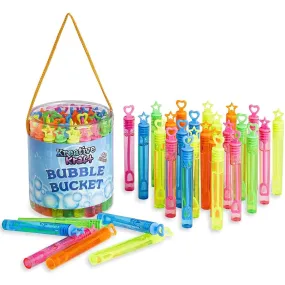 KreativeKraft Pack of 40 Bubble Wands Fun Garden Toys For Kids, Gifts For Girls Boys