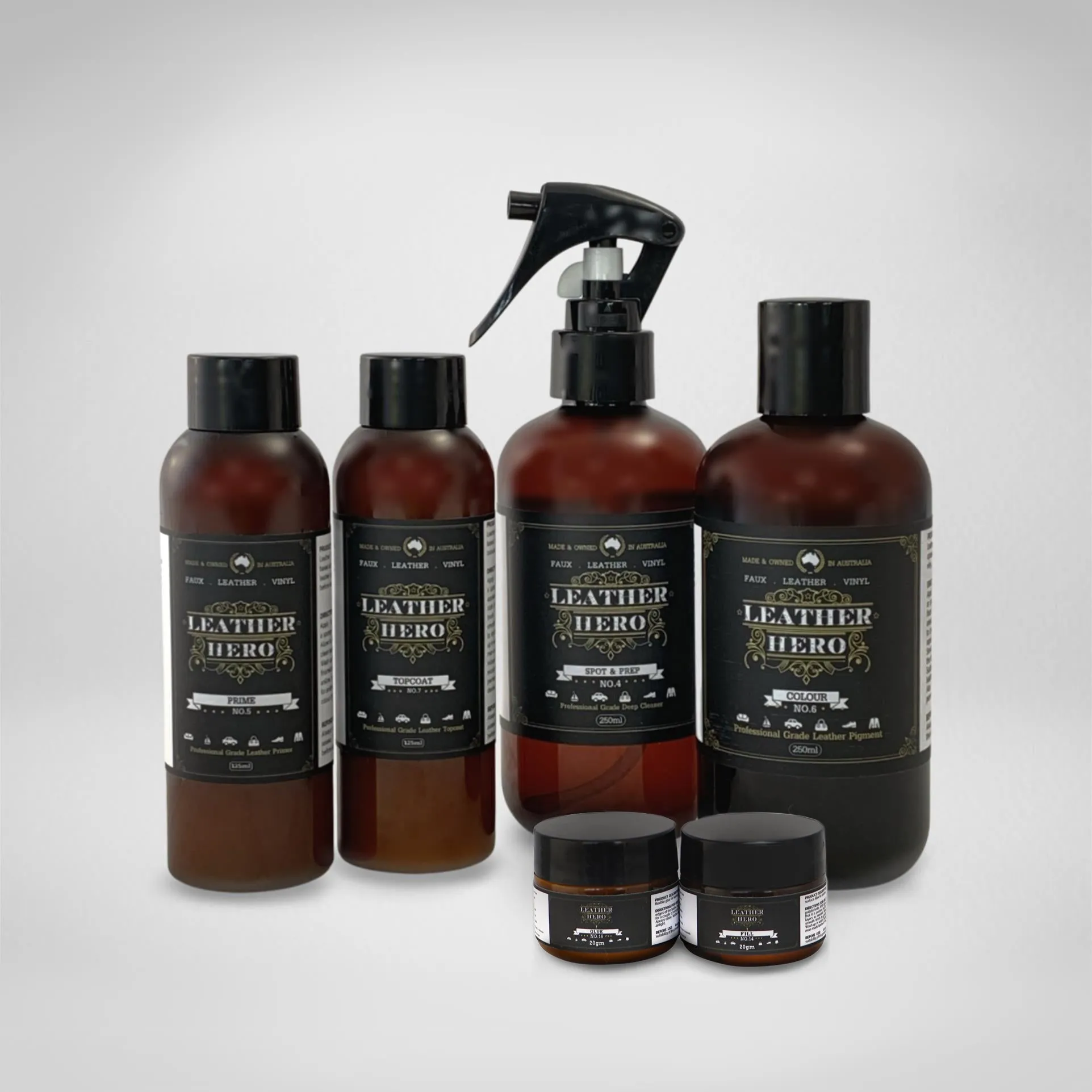 Leather Repair & Recolour Kit - Aniline Ember