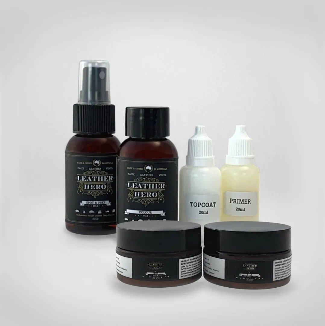 Leather Repair & Recolour Kit - Aniline Ember