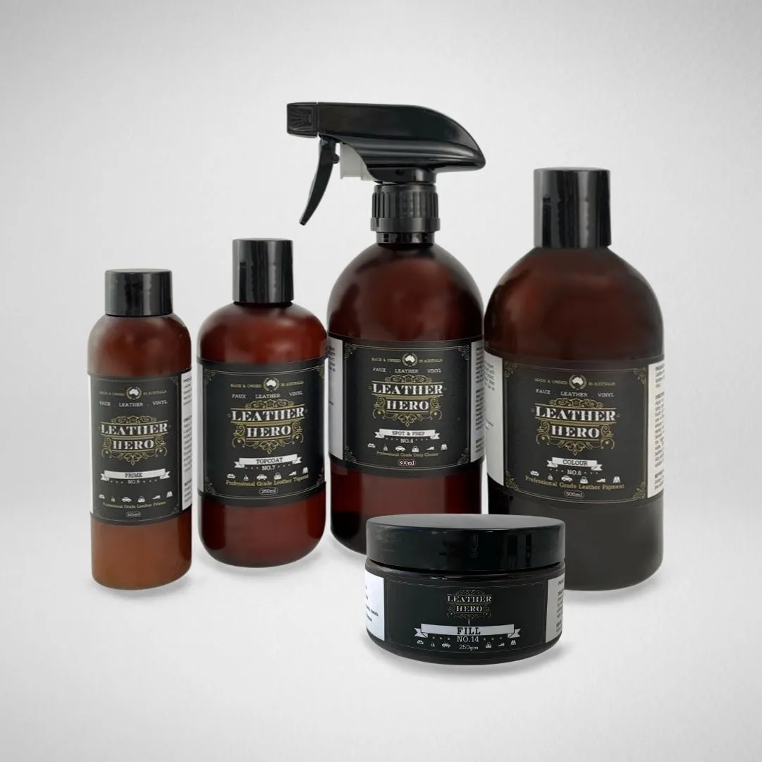 Leather Repair & Recolour Kit - Aniline Ember