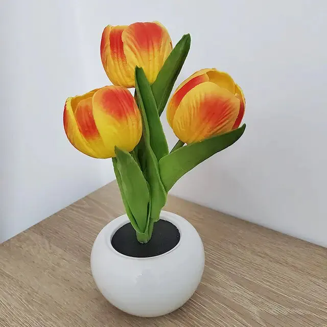 LED Tulip Flower Table Lamp