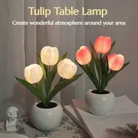 LED Tulip Flower Table Lamp