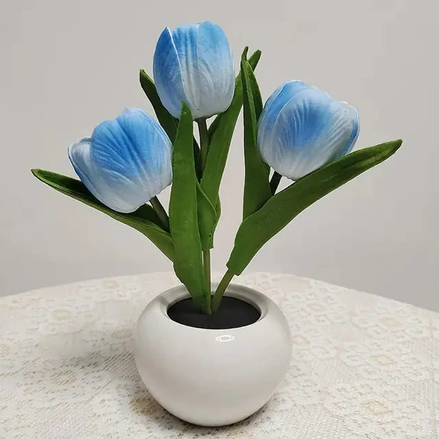 LED Tulip Flower Table Lamp