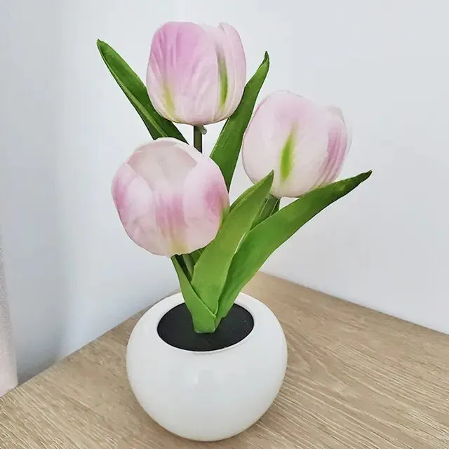 LED Tulip Flower Table Lamp