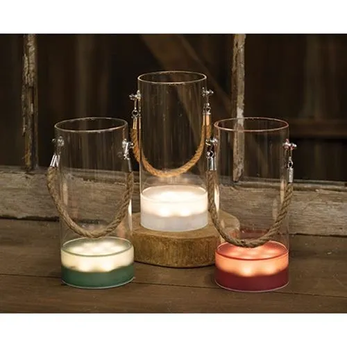 *Lighted Glass Vase