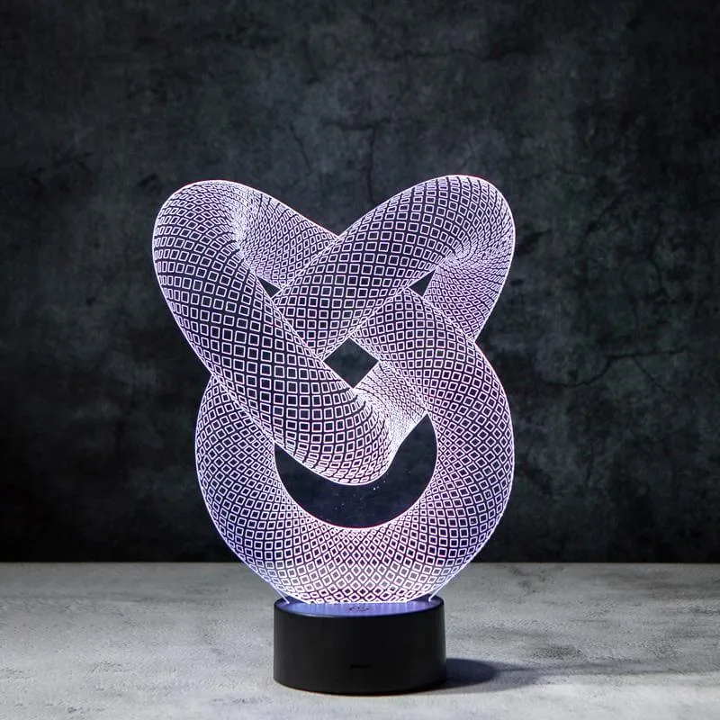 Love Knot 3D Illusion Lamp