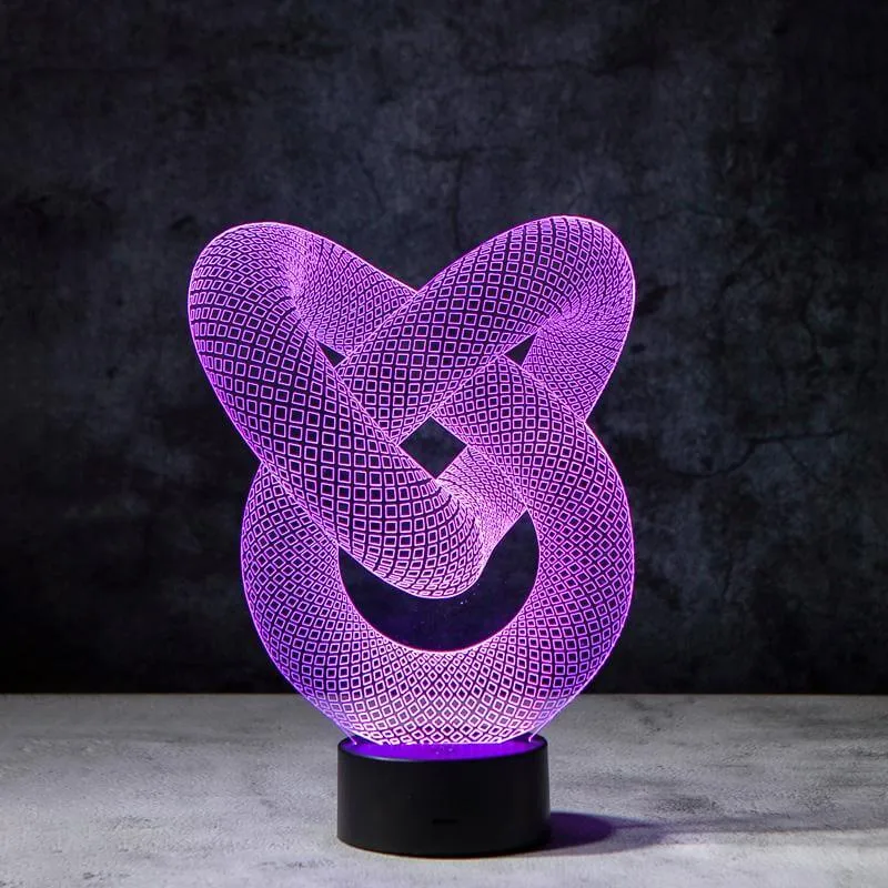 Love Knot 3D Illusion Lamp