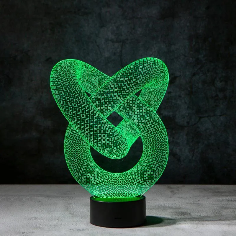 Love Knot 3D Illusion Lamp