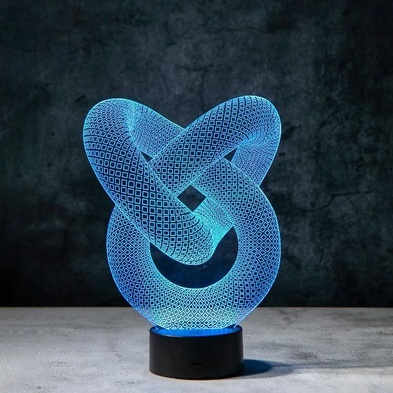 Love Knot 3D Illusion Lamp