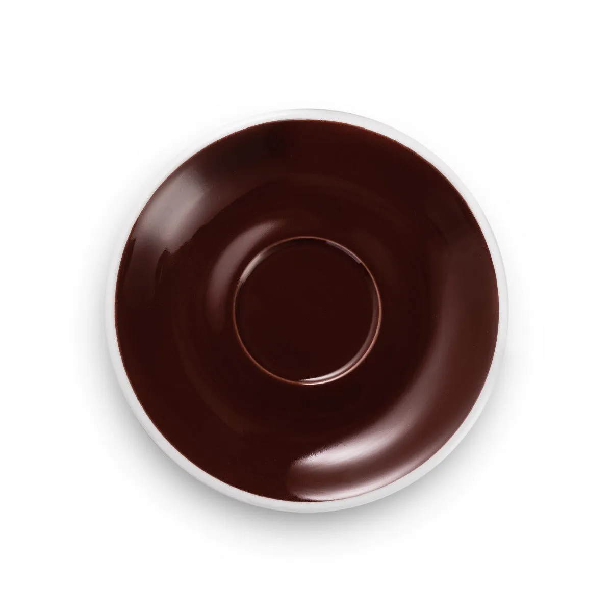 Loveramics Egg Style Latte Cup & Saucer - Brown (10oz/300ml)