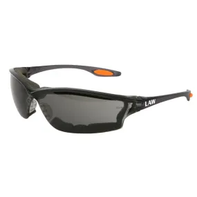 LW312AF MCR Safety Law LW3 Series Safety Glasses, Gray Lens