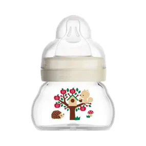 MAM Feel Good Forest, Glass Baby Bottle 90ml Assorted