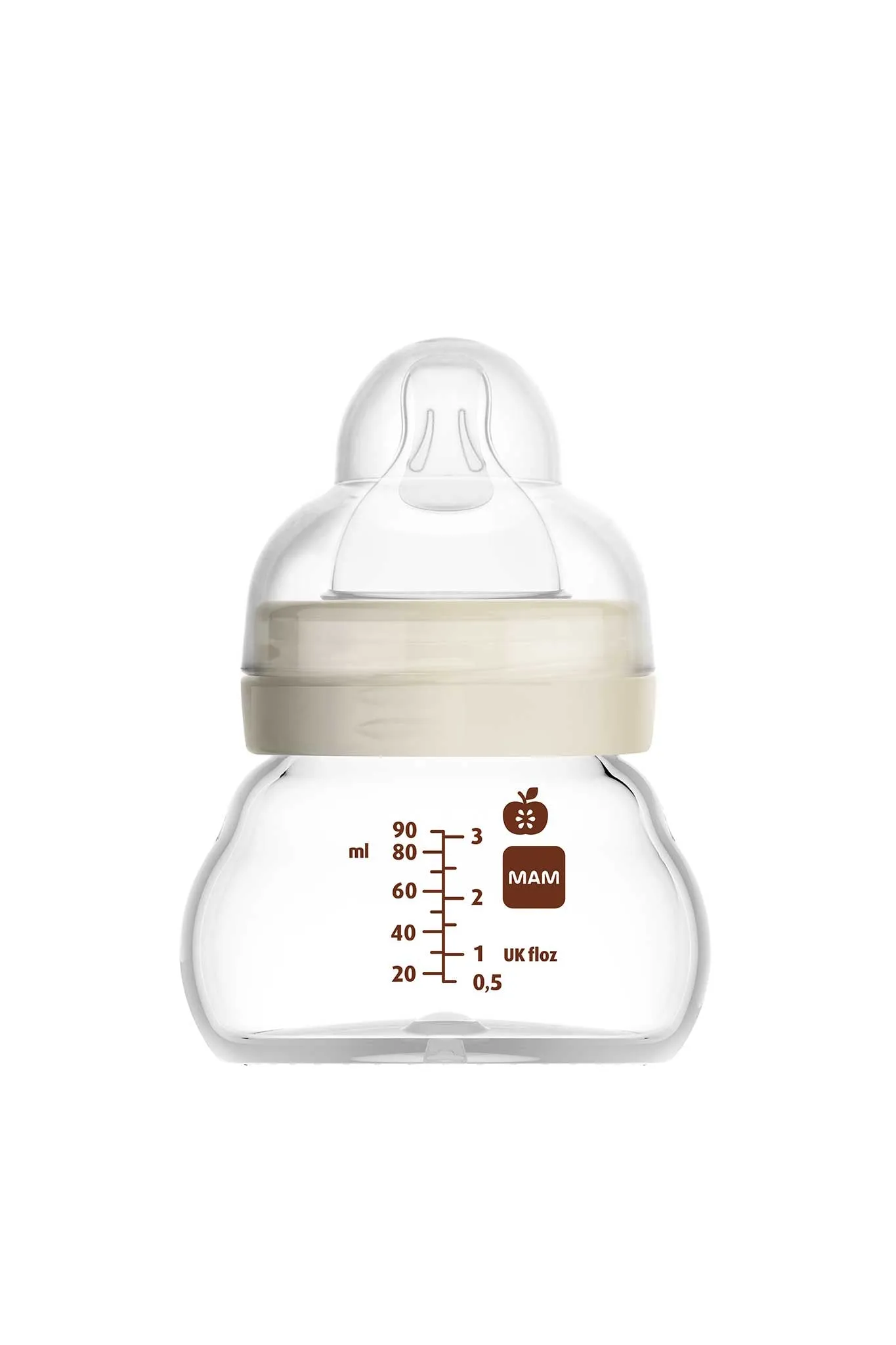 MAM Feel Good Glass Baby Bottle 90ml