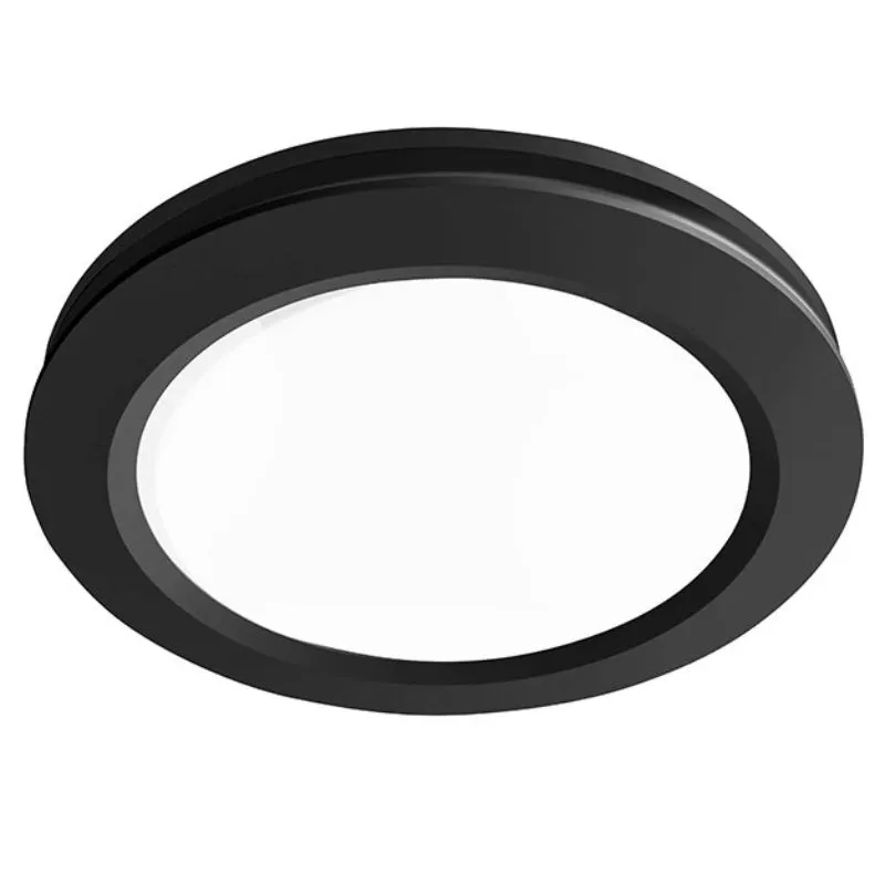 Martec Saturn Round Exhaust Fan with Tricolour LED Light - Matt Black