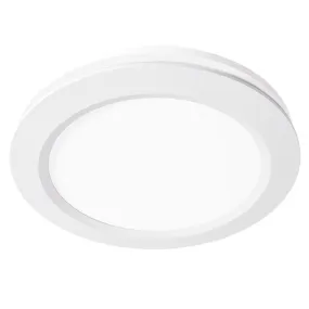 Martec Saturn Round Exhaust Fan with Tricolour LED Light - White