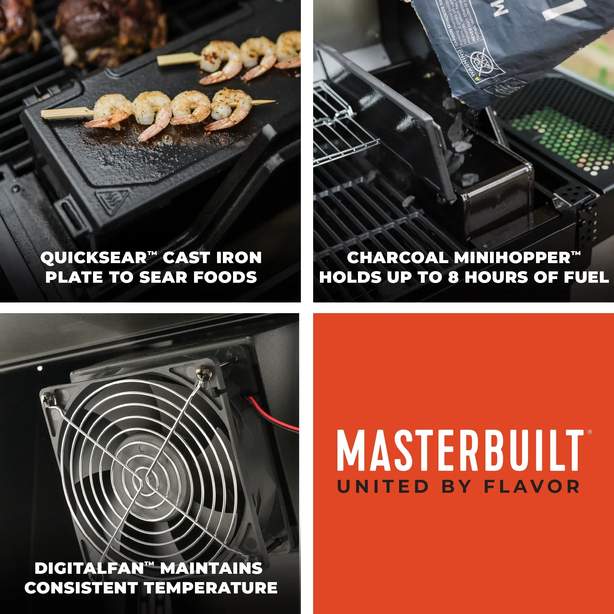 Masterbuilt AutoIgnite Series 545 Digital Charcoal Grill and Smoker