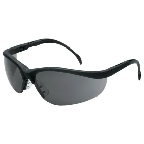 MCR Safety Klondike KD1 Safety Glasses - Black Frame - Gray Anti-Fog Lens - KD112AF