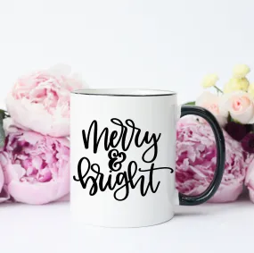 Merry & Bright All Black Mug