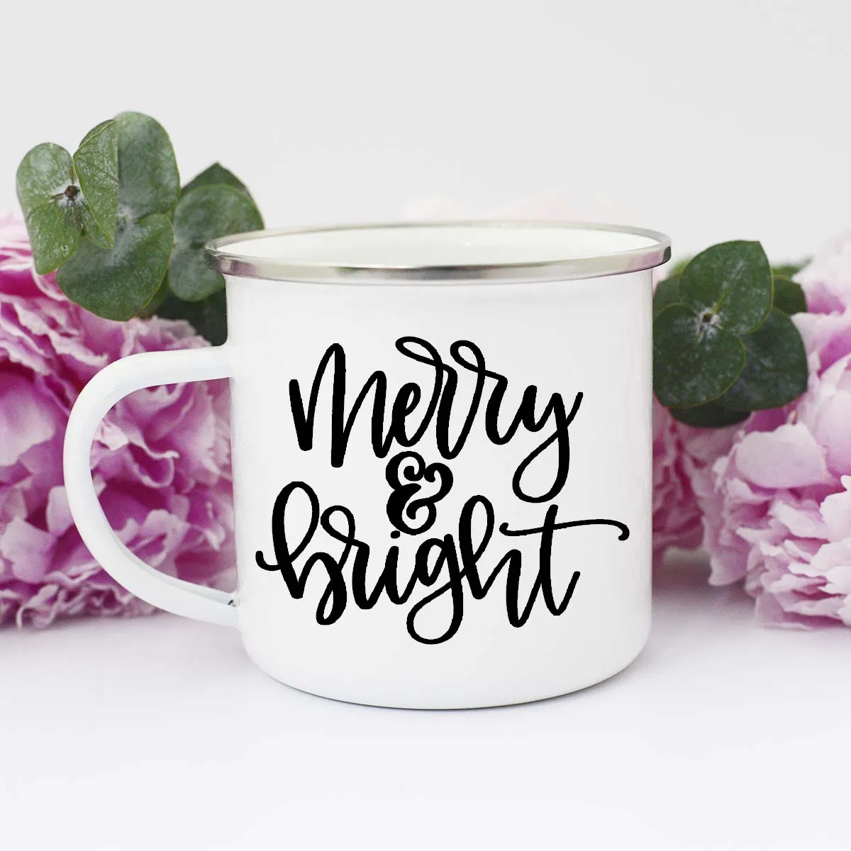 Merry & Bright All Black Mug