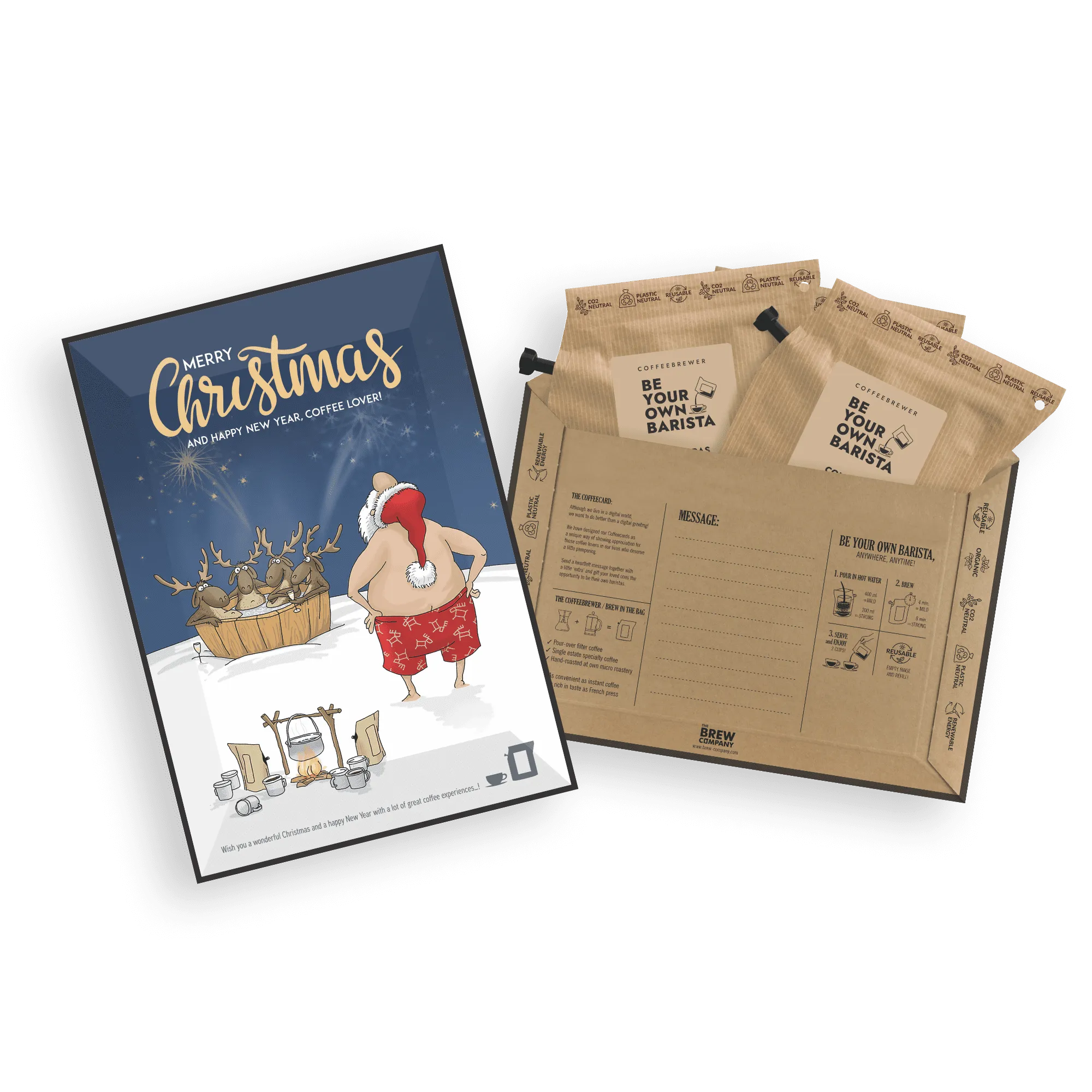 MERRY CHRISTMAS SPECIALTY COFFEE CARDS