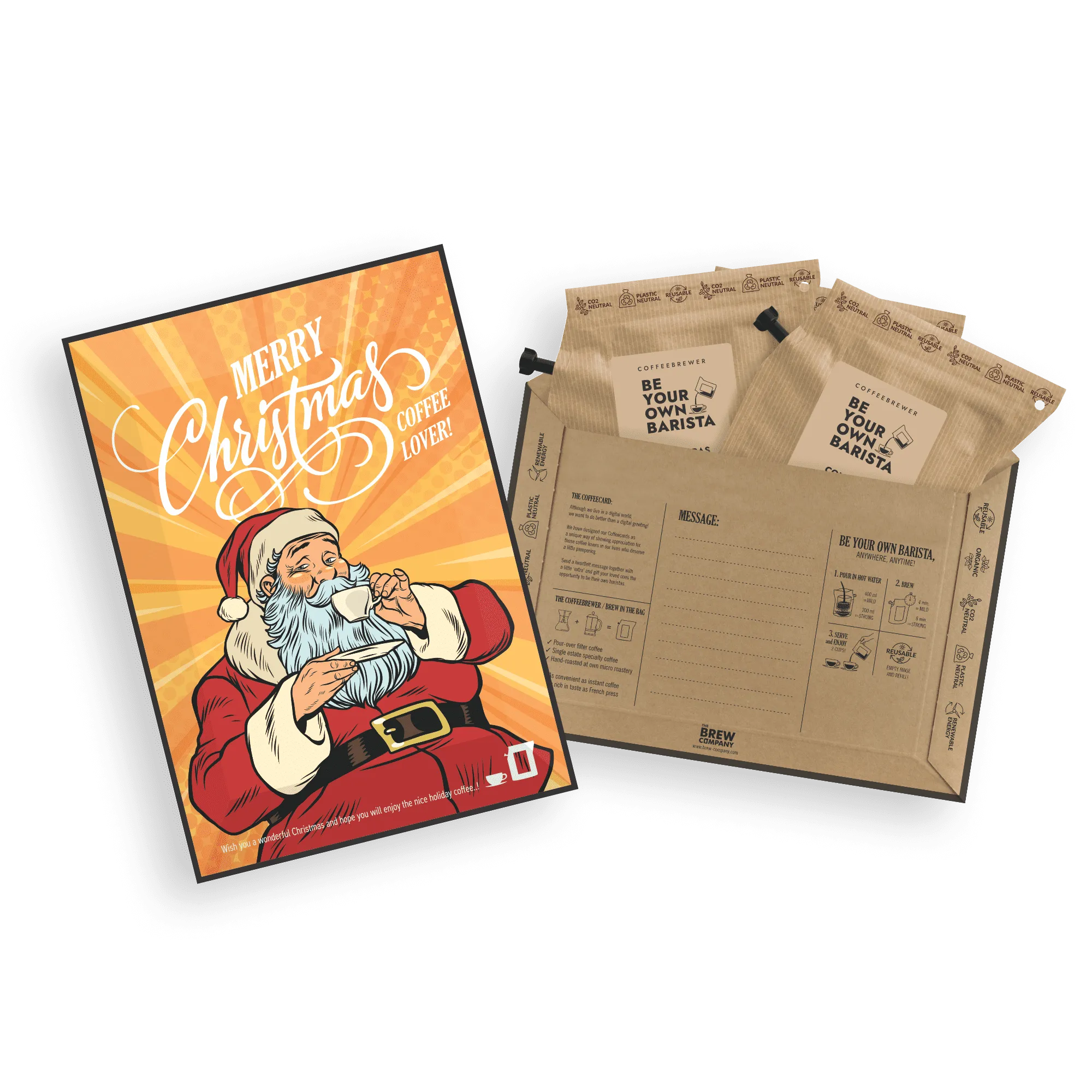 MERRY CHRISTMAS SPECIALTY COFFEE CARDS