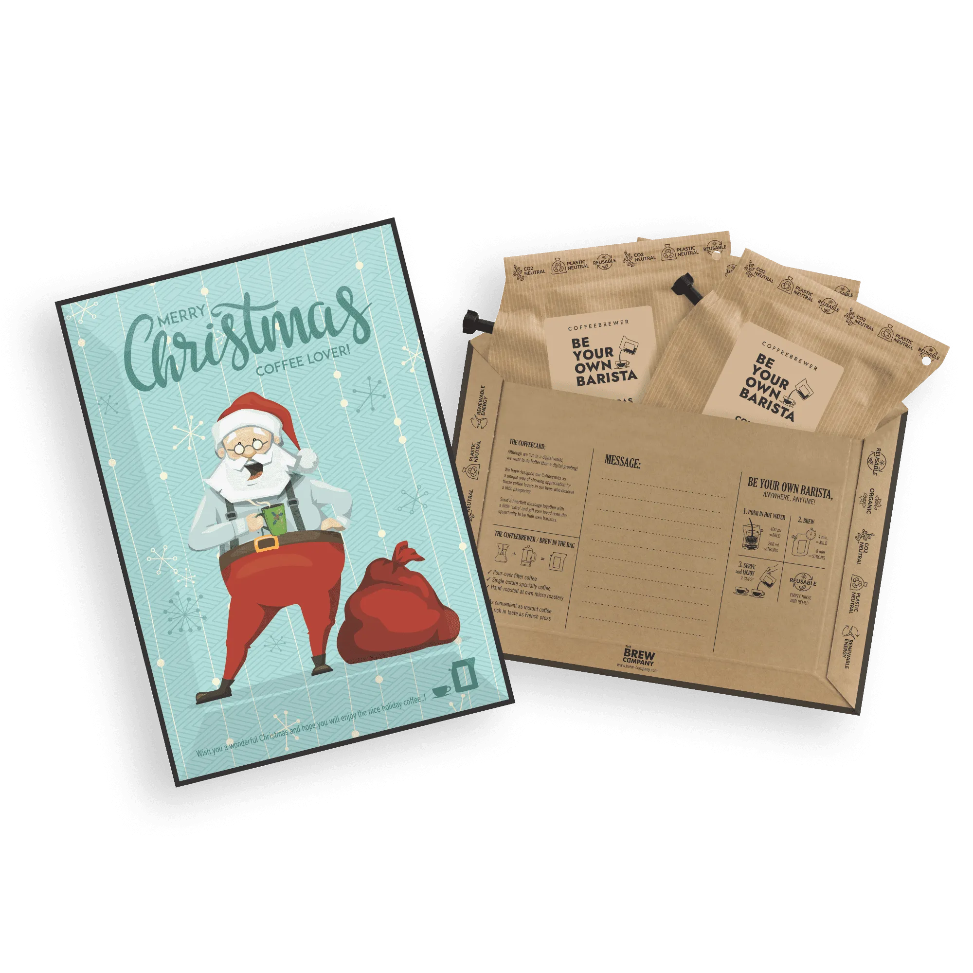 MERRY CHRISTMAS SPECIALTY COFFEE CARDS