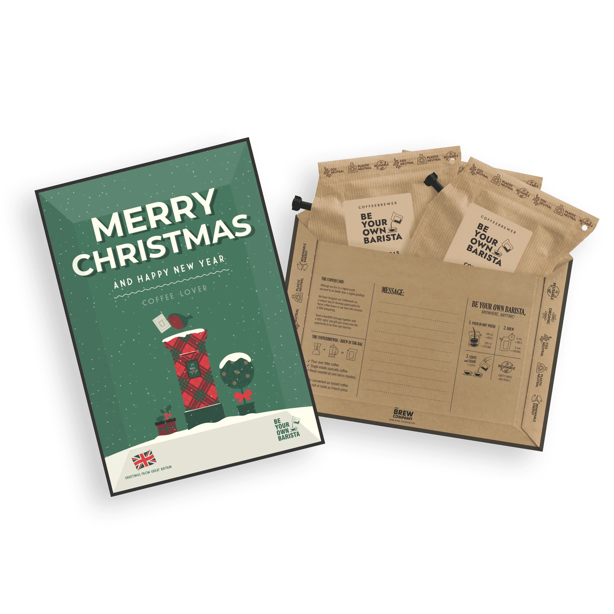 MERRY CHRISTMAS SPECIALTY COFFEE CARDS