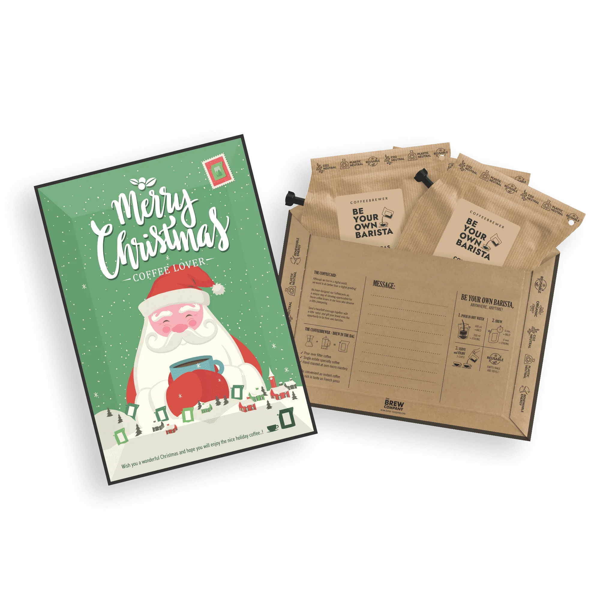 MERRY CHRISTMAS SPECIALTY COFFEE CARDS