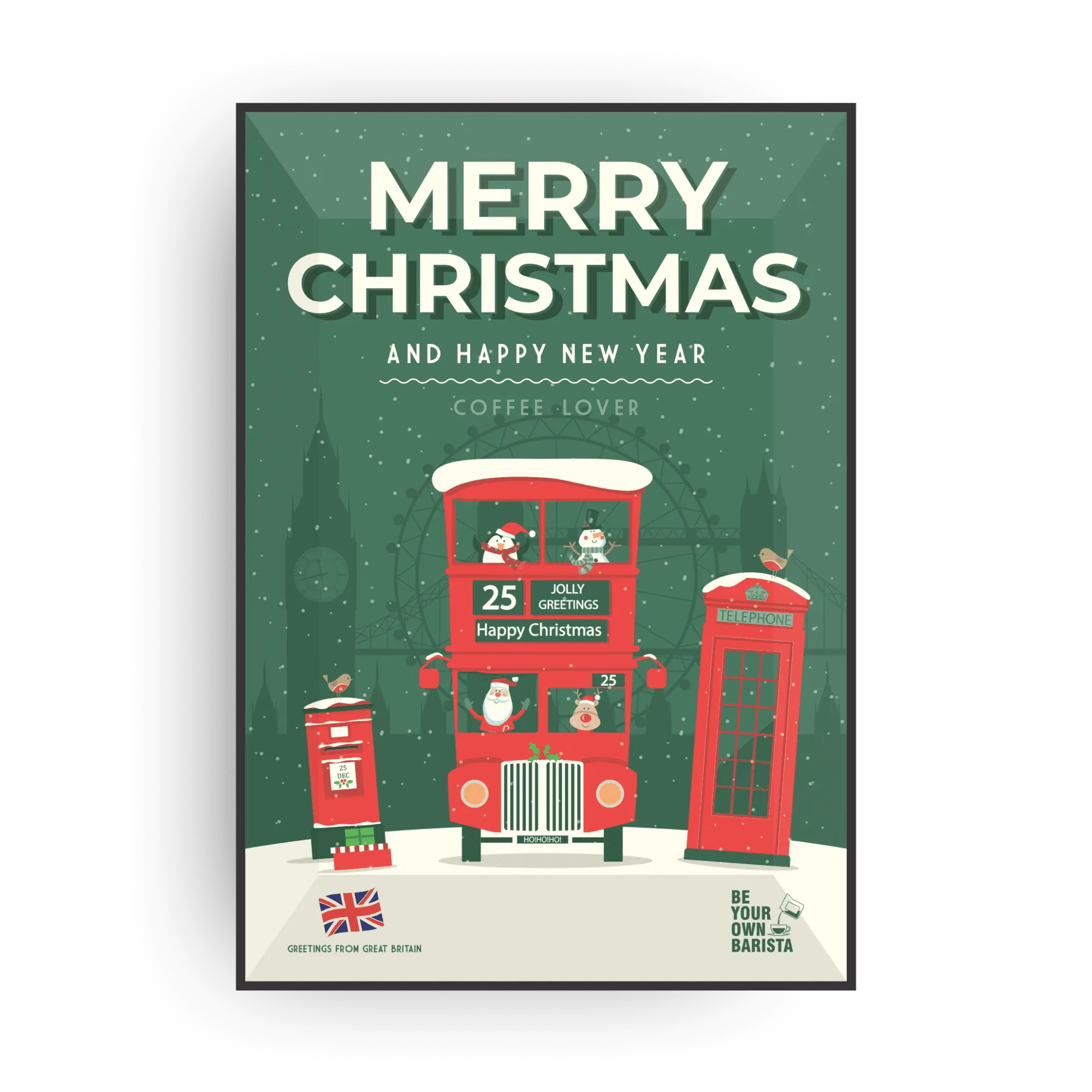 MERRY CHRISTMAS SPECIALTY COFFEE CARDS