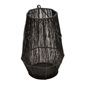 Metal 13" Lantern, Gray