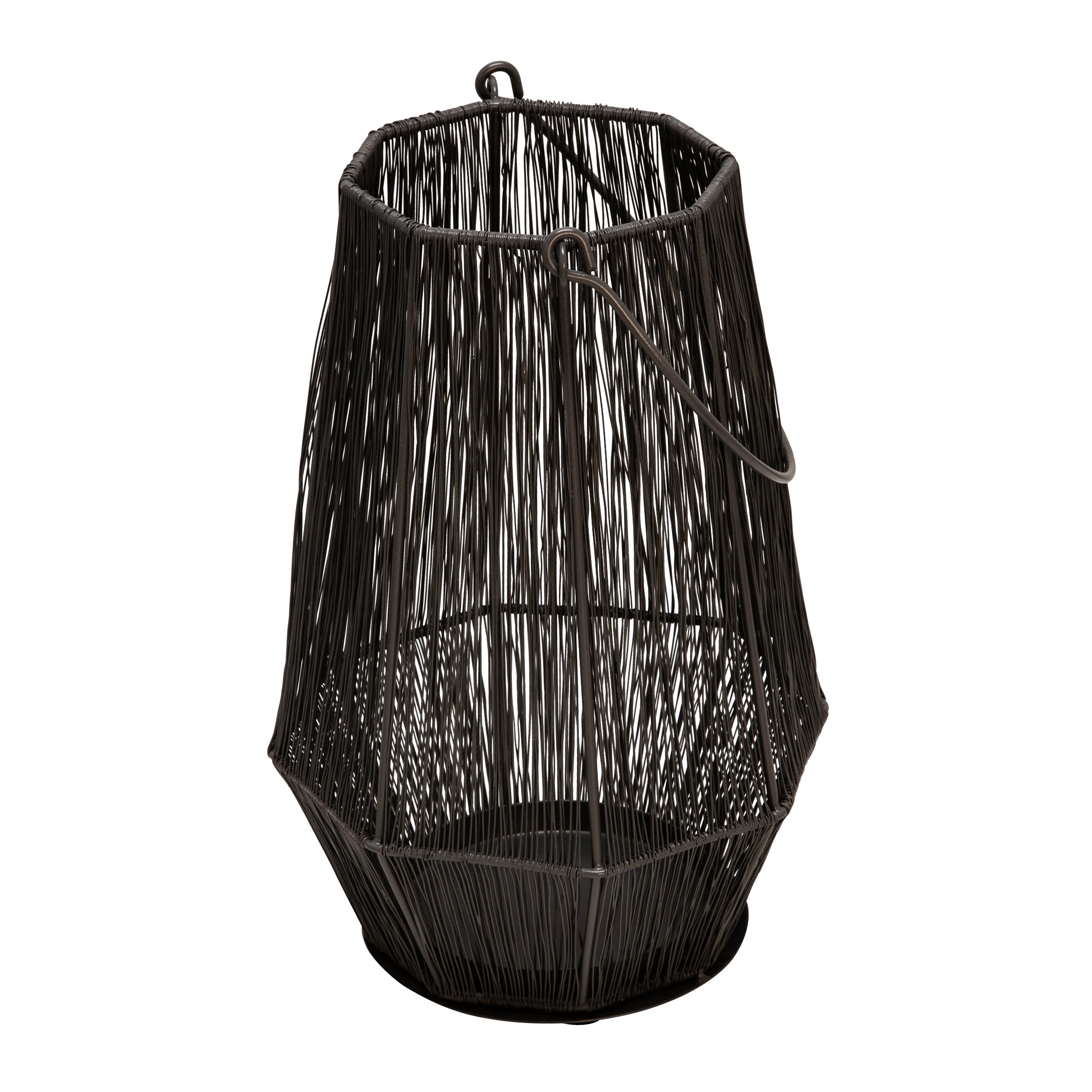 Metal 13" Lantern, Gray