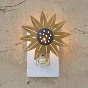 Metal Sunflower Night Light