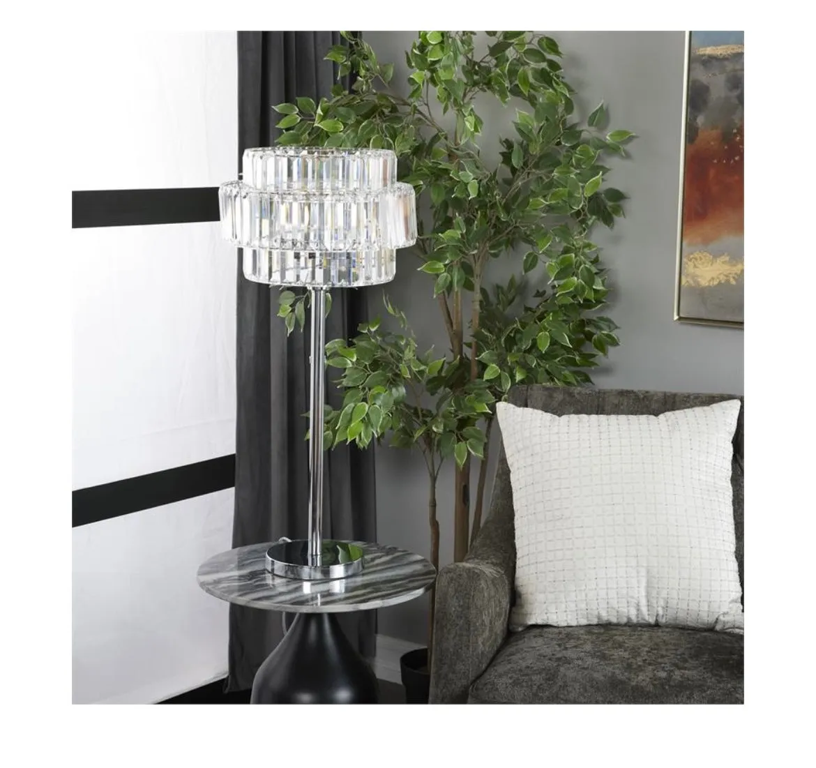 Metal Table Lamp - Lighting 30 inch