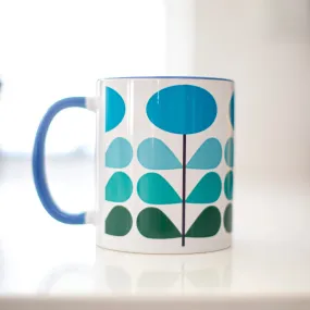 Mid Century Modern Flower Mug