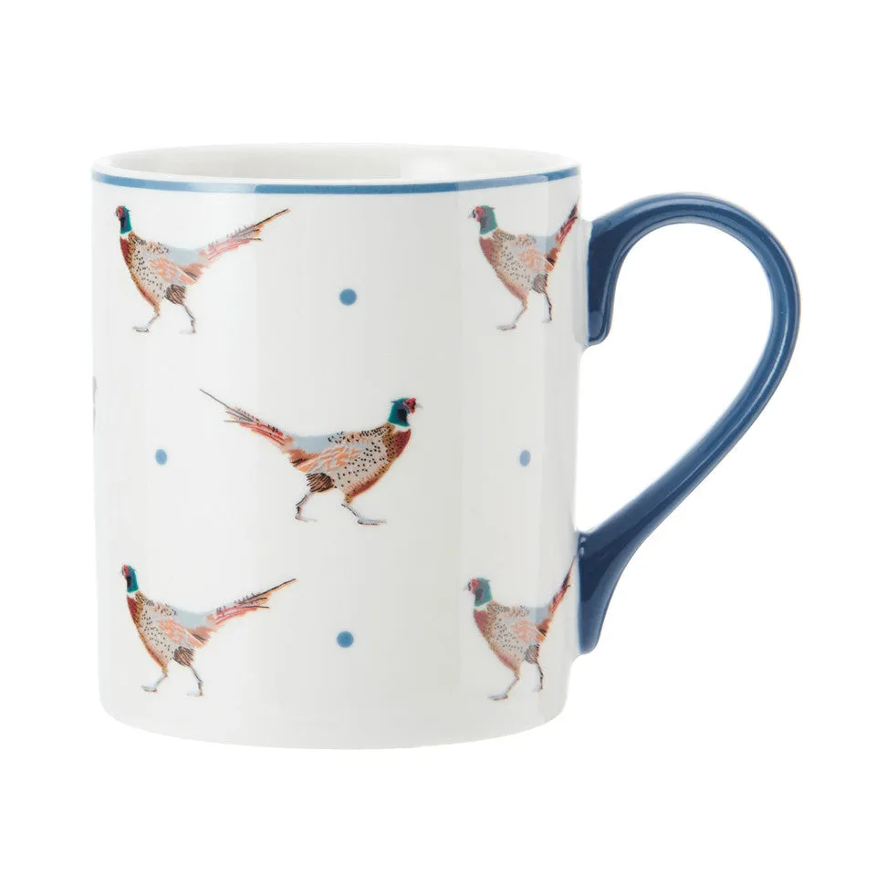 Mikasa Pheasant Straight-Sided Porcelain Mug